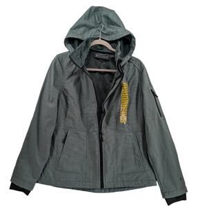 Free Country FreeCycle Hooded Jacket M Olive Green Full Zip Water Resistant Coat